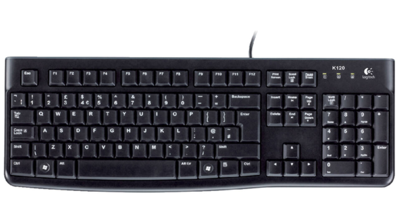 Toetsenbord Logitech K120 Qwerty zwart