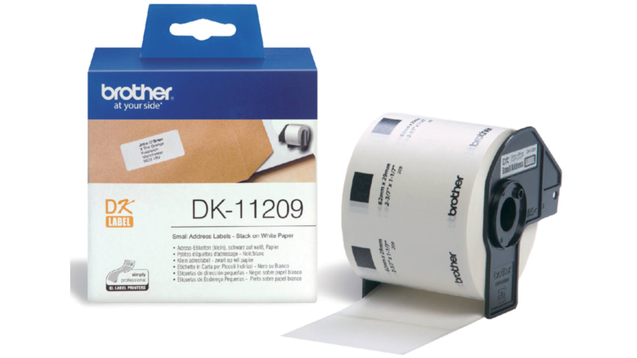 Etiket Brother DK-11209 29x62mm klein adres 800stuks