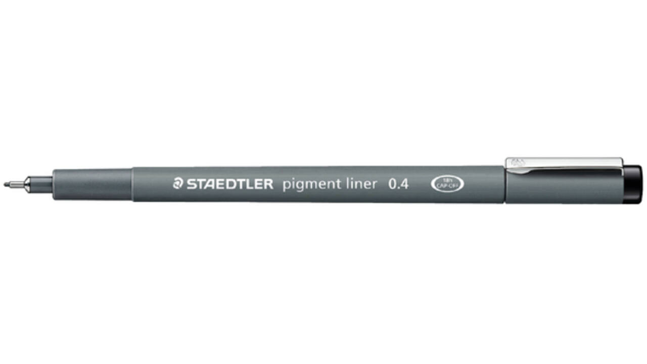 Fineliner Staedtler Pigment 308 zwart 0.4mm