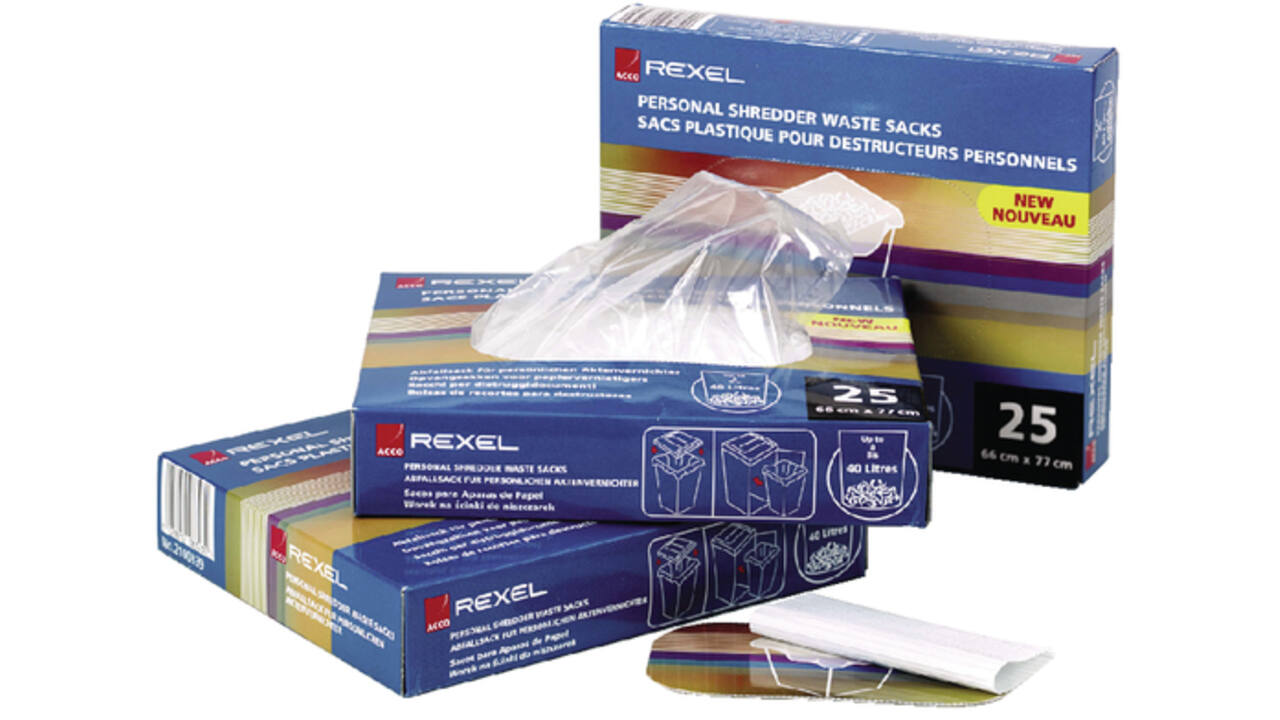 Papiervernietigerzak Rexel 240x98cm 115liter 100stuks