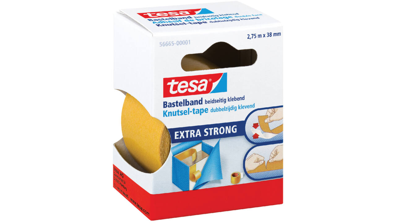 Dubbelzijdige knutseltape tesa® 2,75mx38mm transparant