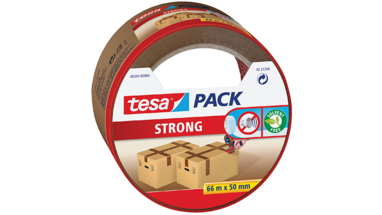 Verpakkingstape tesapack® Strong 66mx50mm bruin