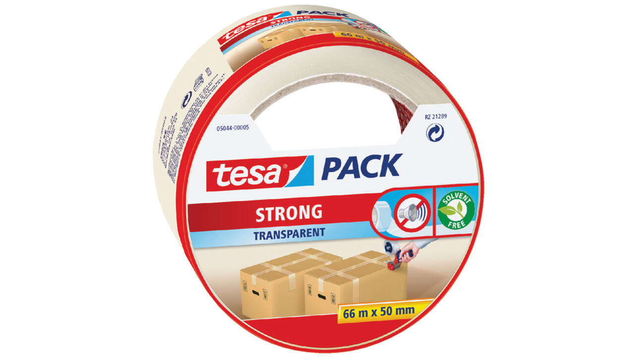 Verpakkingstape tesapack® Strong 66mx50mm transparant