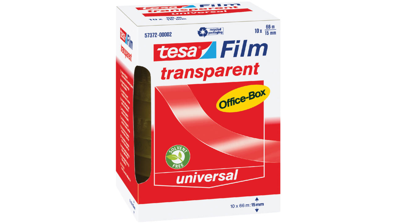 Plakband tesafilm® 66mx15mm transparant