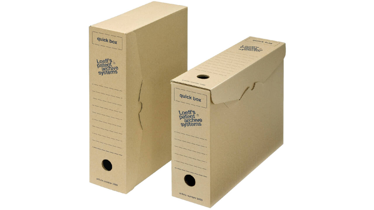 Archiefdoos Loeff Quick Box 3000 A4 335x240x80mm