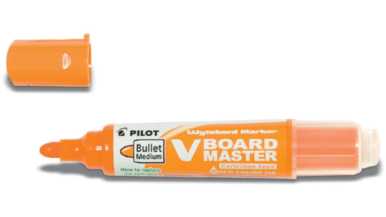 Viltstift PILOT Begreen whiteboard rond medium oranje