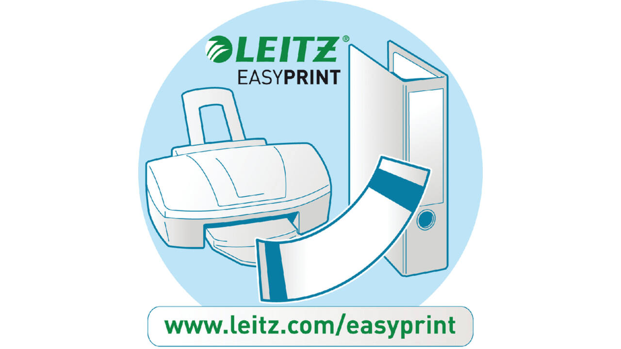 Rugetiket Leitz breed/kort 62x192mm zelfklevend wit