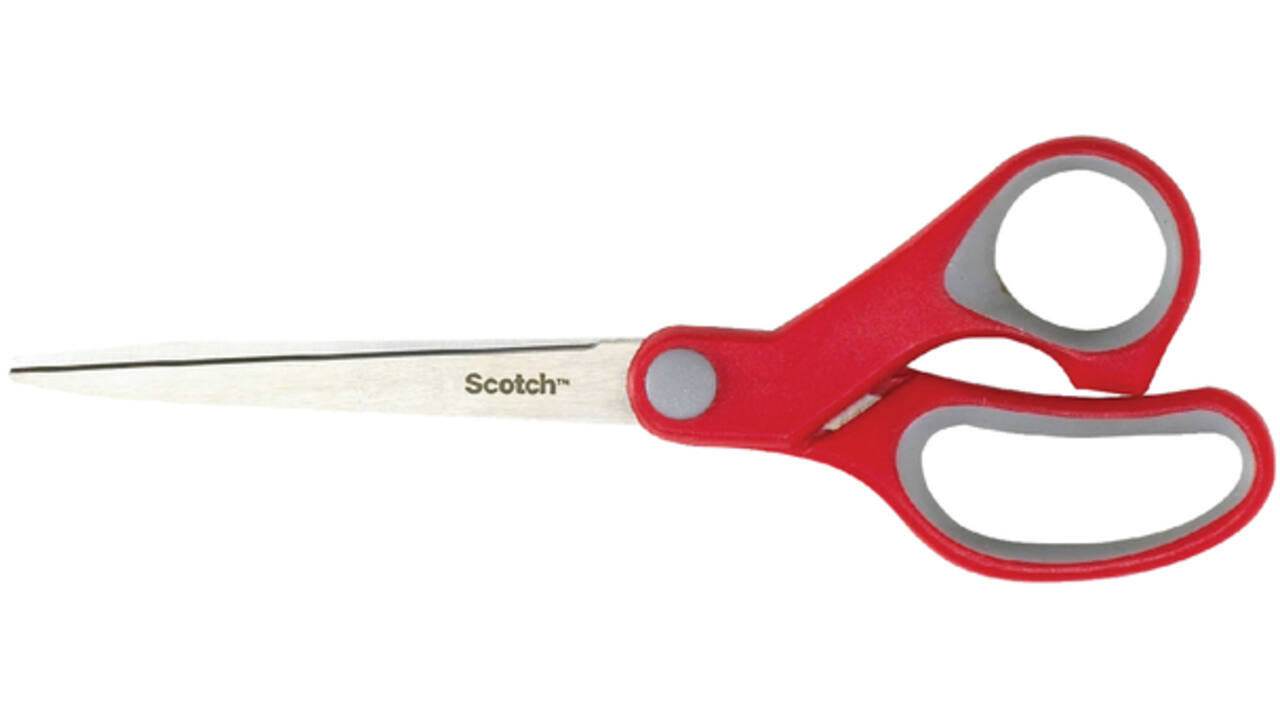 Schaar Scotch 18cm comfort rood blister