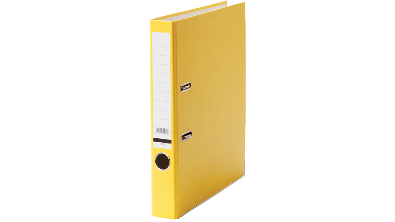 Ordner Qbasic A4 50mm karton geel