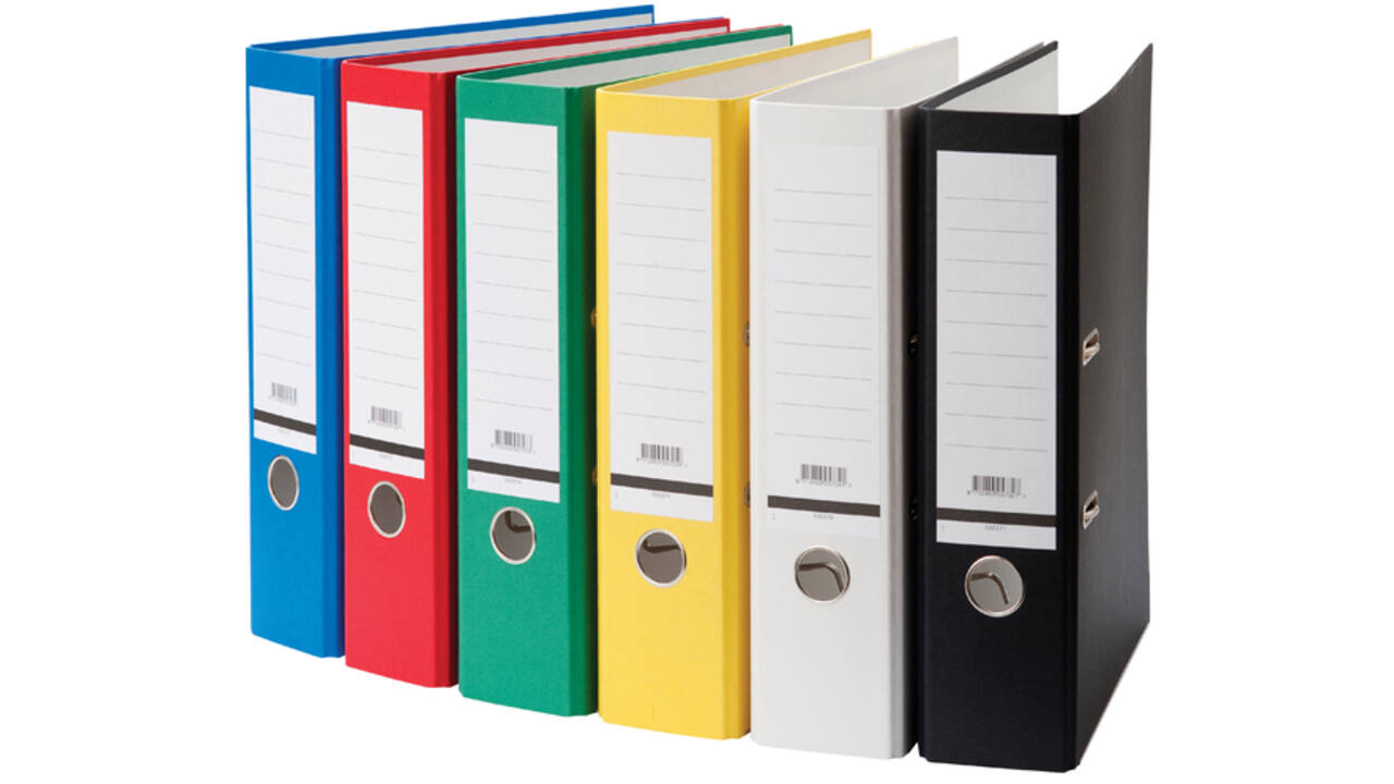 Ordner Qbasic A4 80mm karton rood