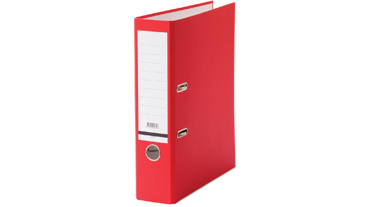 Ordner Qbasic A4 80mm karton rood