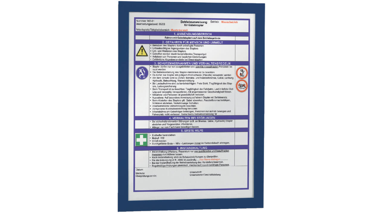 Duraframe Durable 488207 A4 blauw