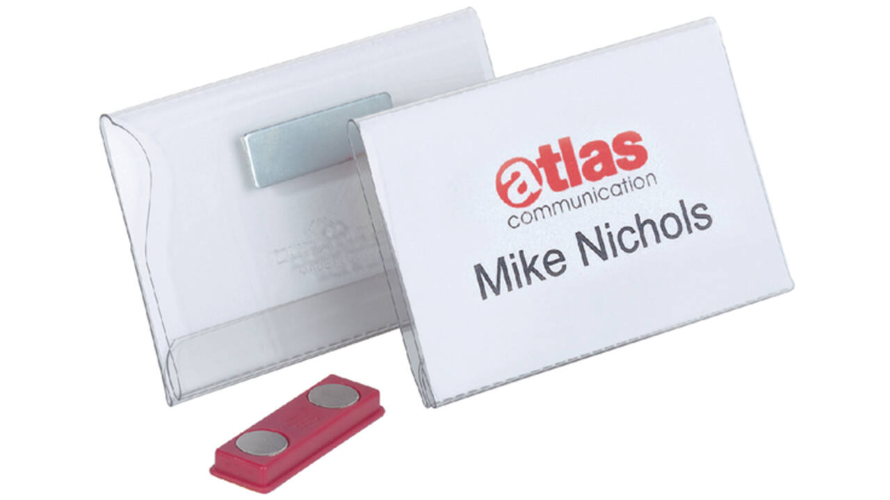 Badge Durable 8117 vlak met magneet 54x90mm