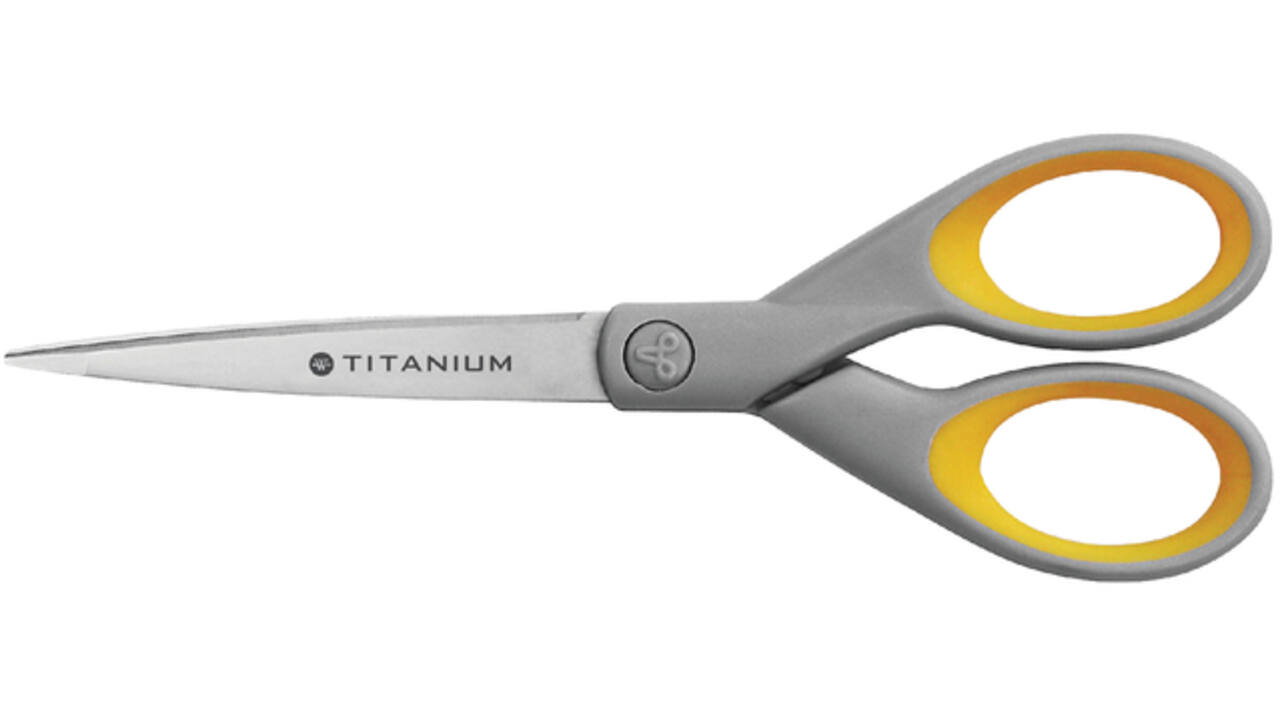 Kantoorschaar Westcott 180mm met softgrip titanium