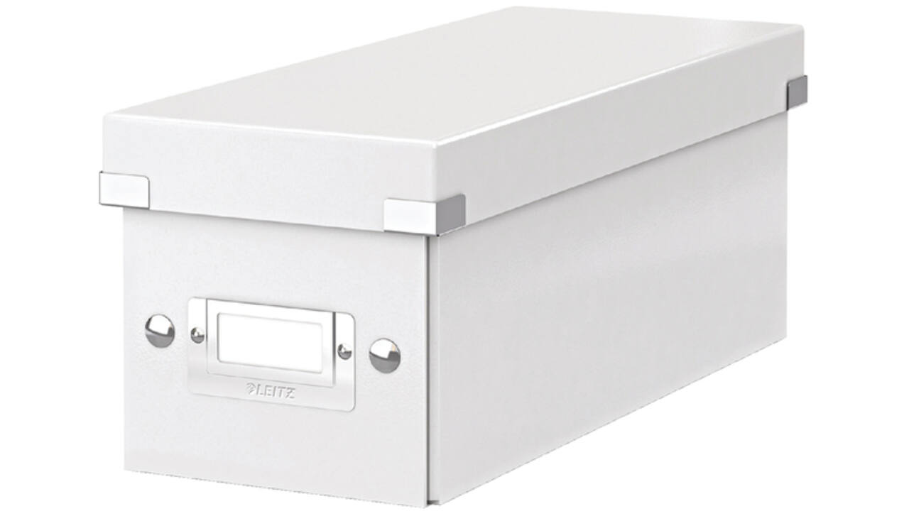 Cd box Leitz WOW Click & Store 143x136x352mm wit