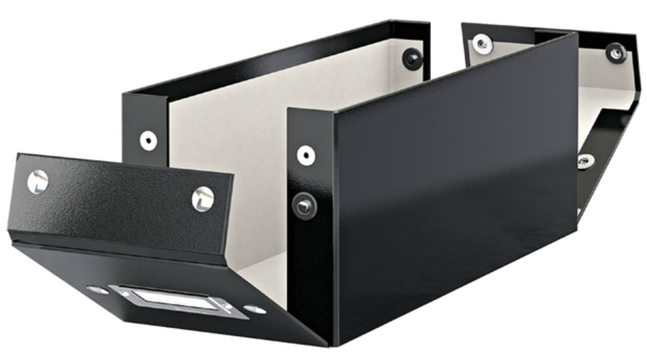 CD opbergdoos Leitz Wow Click & Store 143x136x352mm zwart