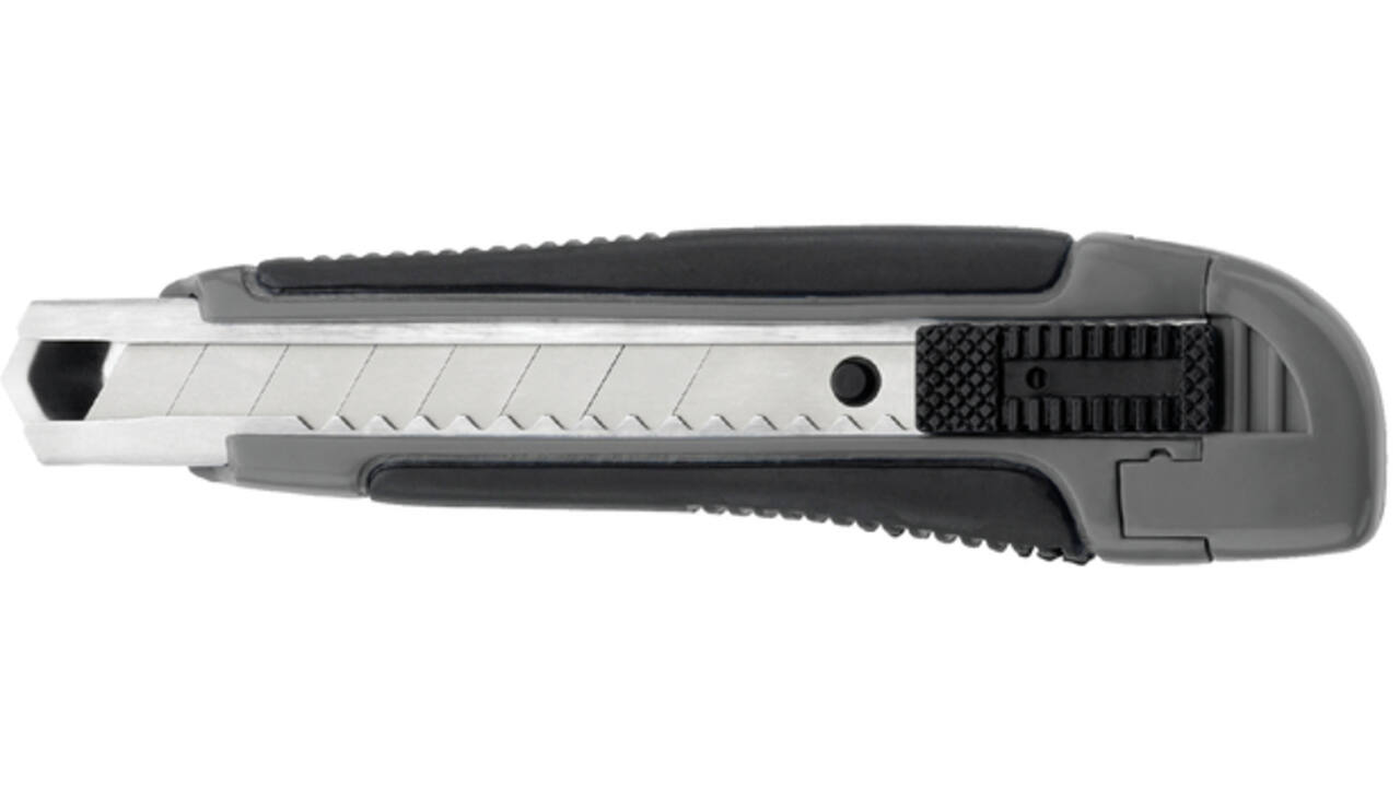 Snijmes Westcott professional 18mm met schuifsluiting grijs/zwart