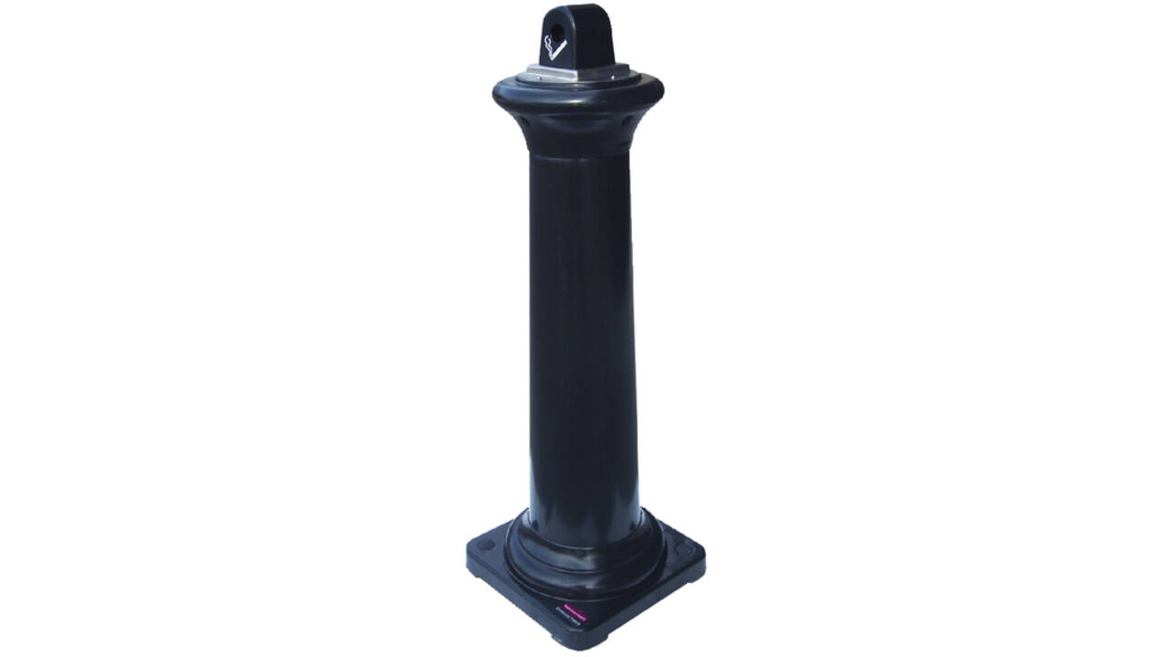 Asbak Rubbermaid Groundskeeper Tuscan vrijstaand zwart
