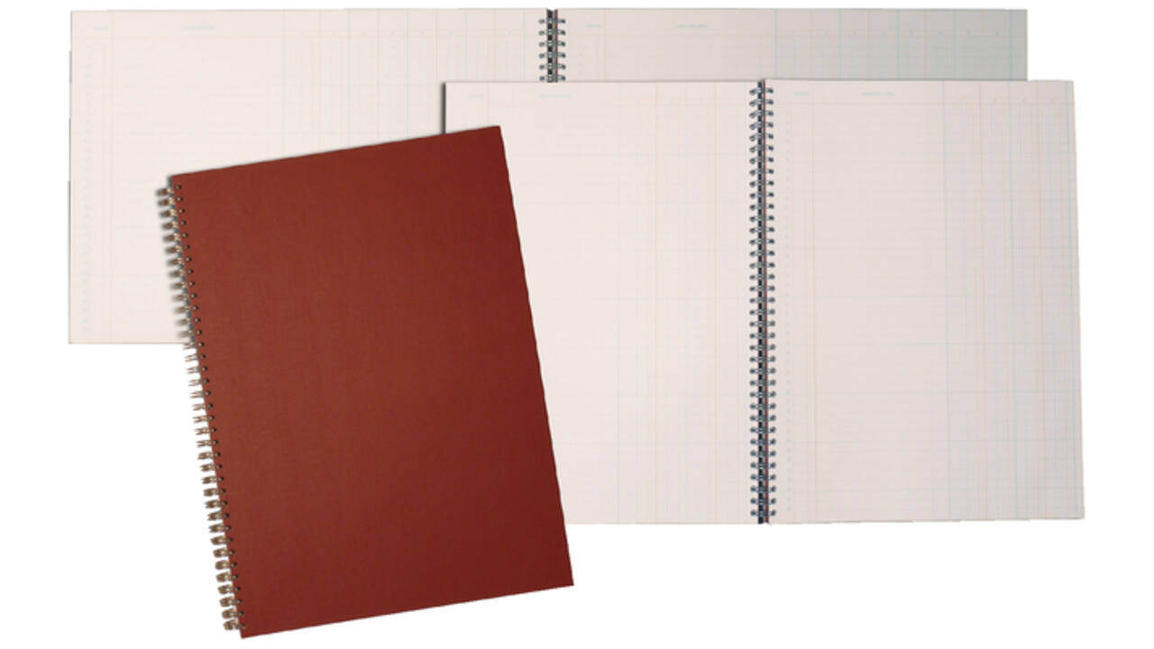 Tabellarisch register Djois Atlanta 294x452mm 2x16kolommen 108blz rood