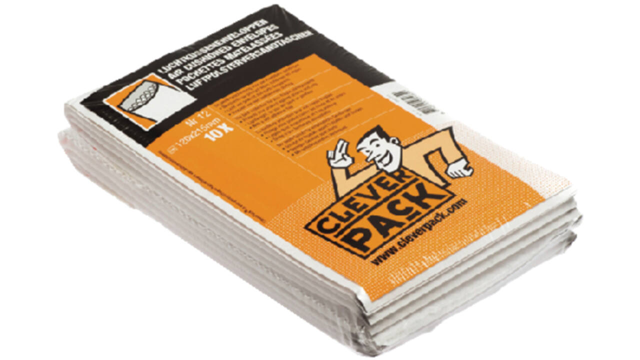 Envelop CleverPack luchtkussen nr11 122.5x175mm wit pak à 10 stuks