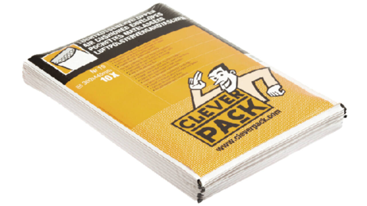 Envelop CleverPack luchtkussen nr18 295x370mm wit pak à 10 stuks