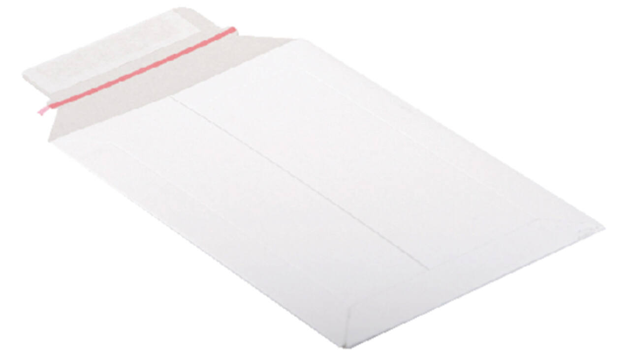 Envelop CleverPack karton A4 240x315mm wit pak à 5 stuks
