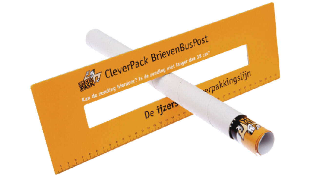 Verzendkoker CleverPack A3 330x29.7x1.2 met doppen wit pak à 20 stuks