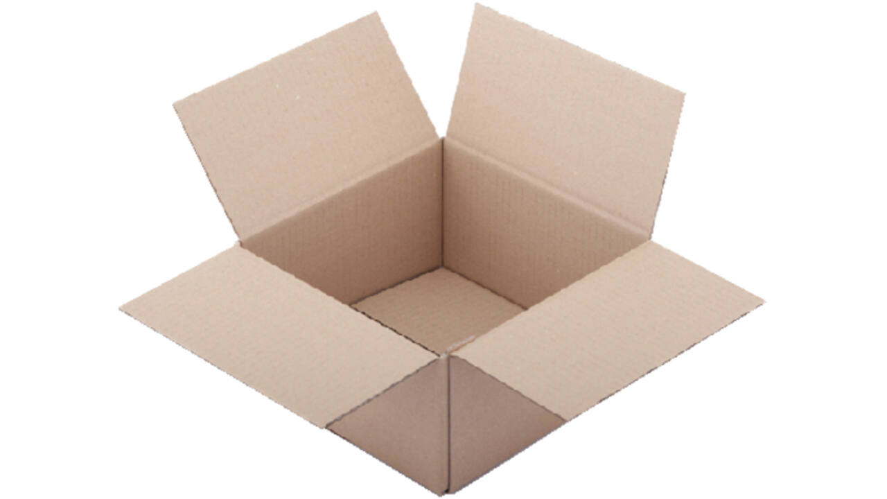 Verzenddoos CleverPack enkelgolf 200x200x110mm bruin pak à 30 stuks
