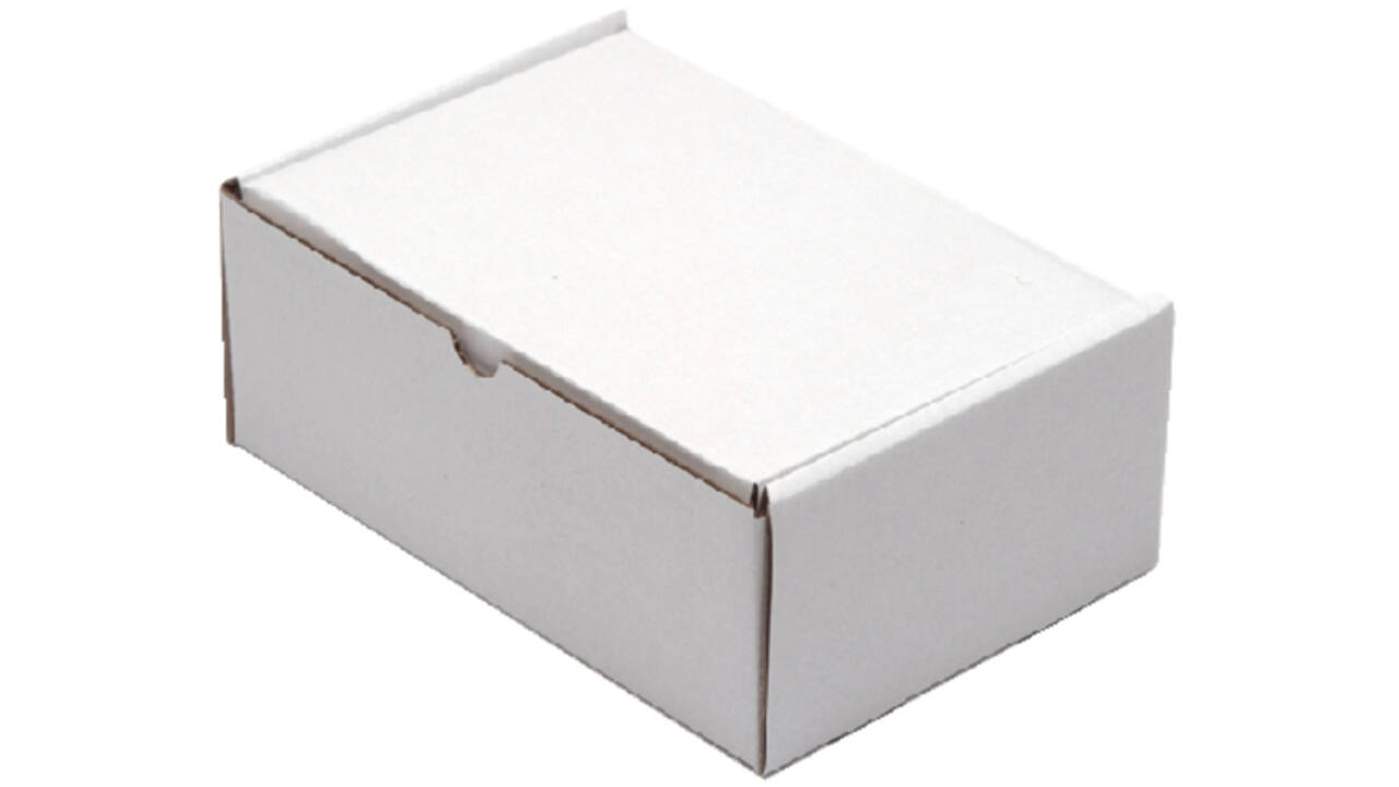 Postpakket CleverPack golfkarton 220x160x90mm wit pak à 5 stuks