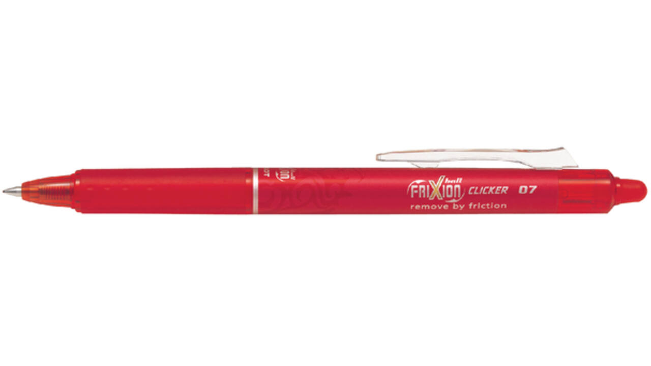 Rollerpen PILOT friXion clicker medium rood