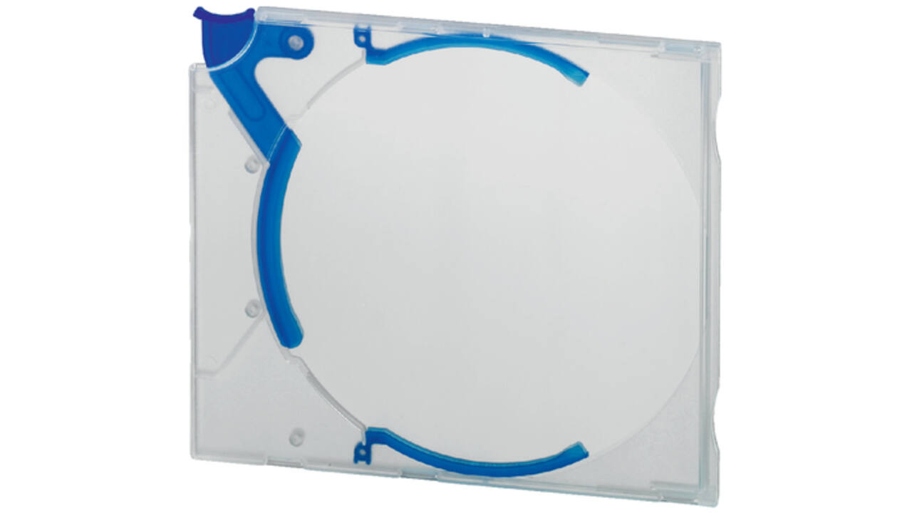 Cd opbergbox Quickflip standaard blauw 5stuks