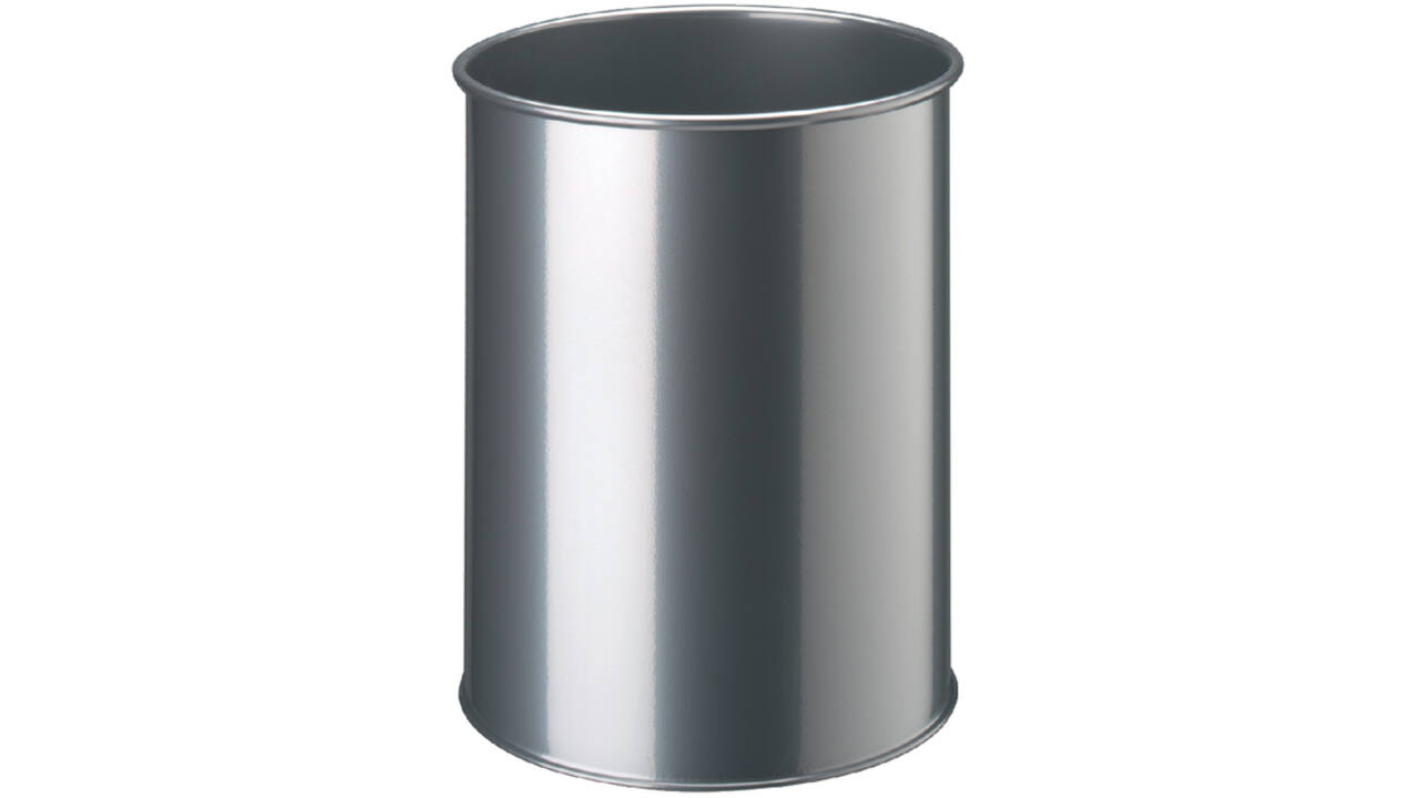 Papierbak Durable 3301-23 15liter rond zilver