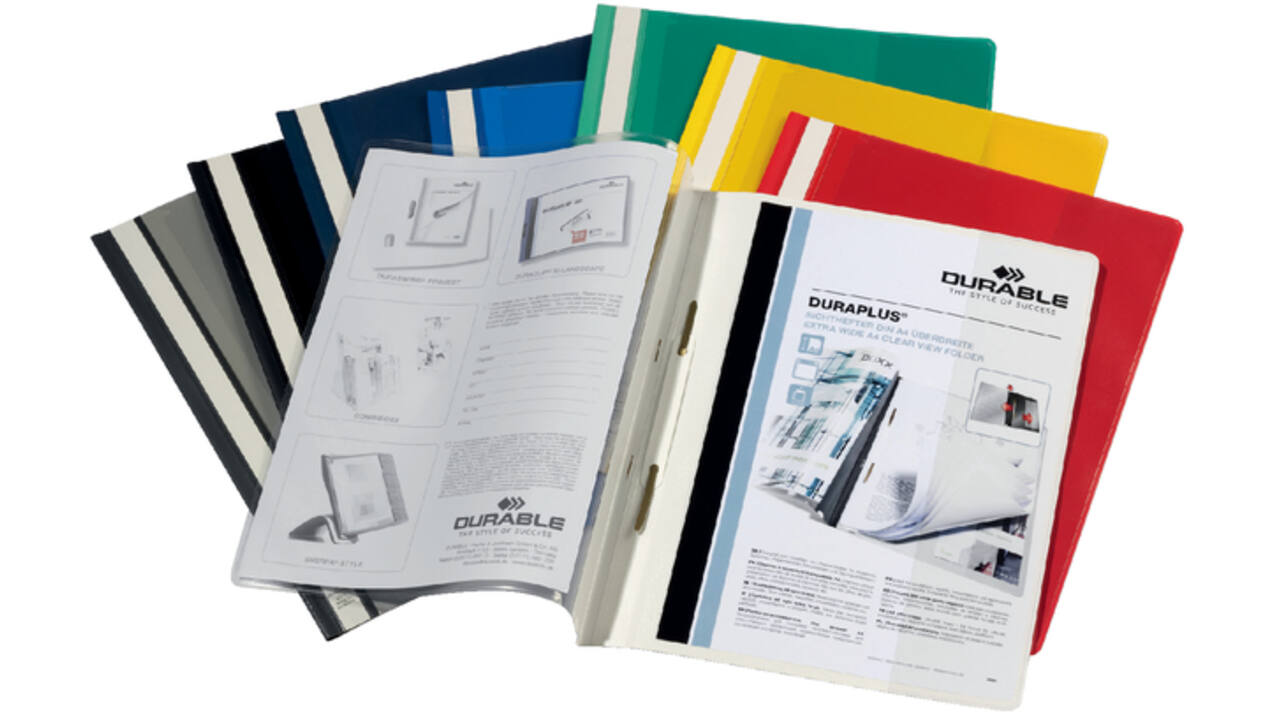 Snelhechtmap Durable Duraplus A4 wit