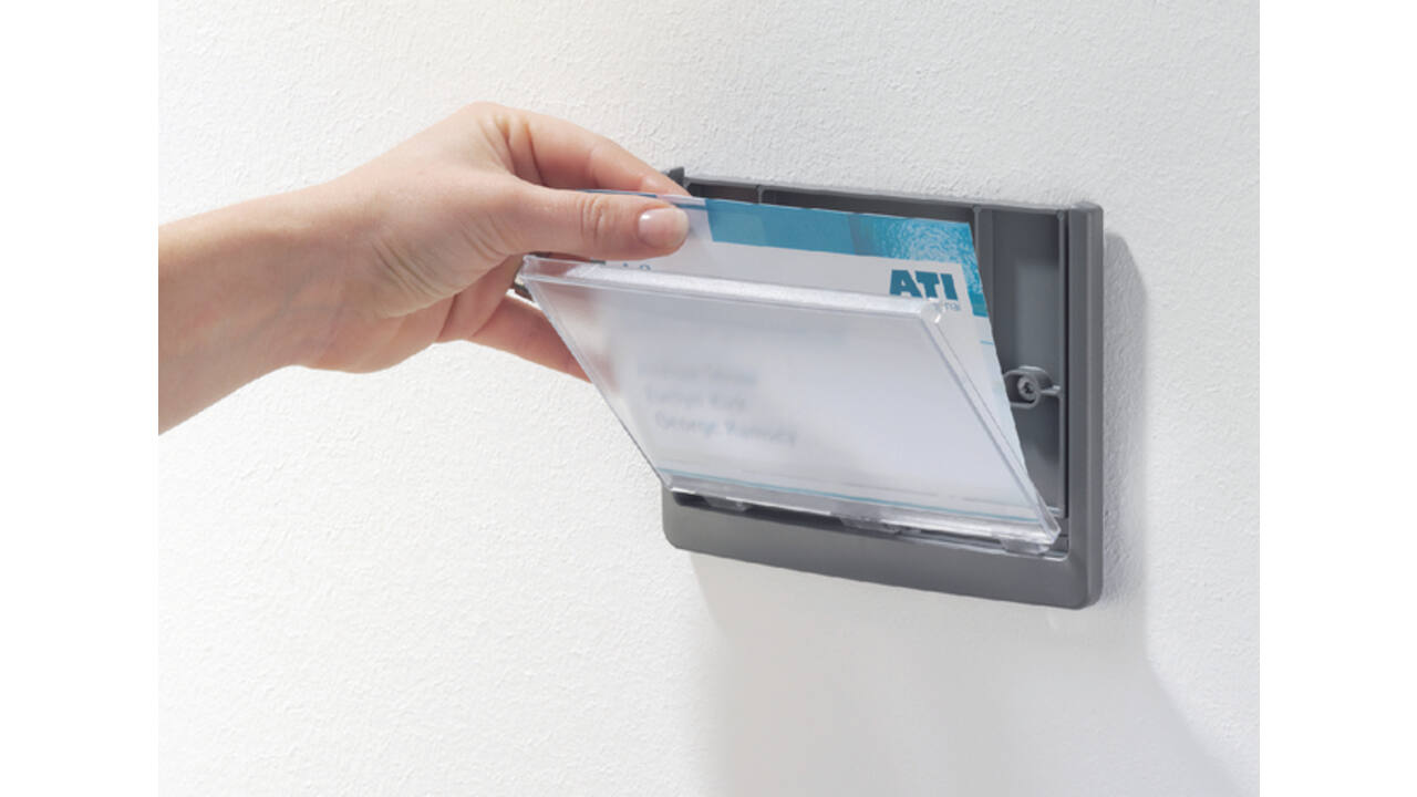 Deurbordje Durable Click sign 149x148.5mm grafiet