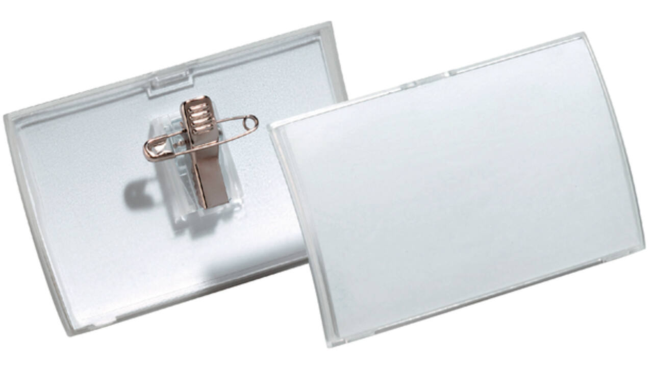 Badge Durable 8211 Click Fold met combiklem 40x75mm