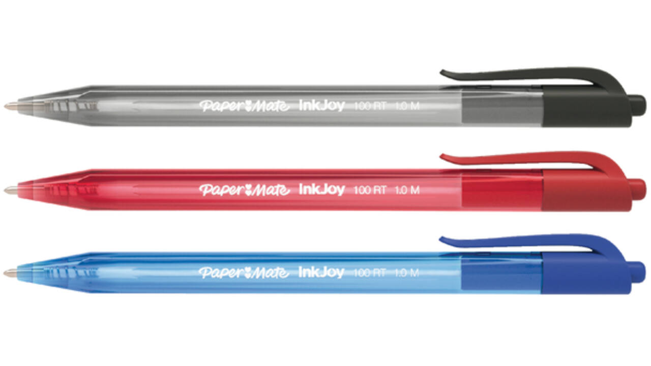 Balpen Paper Mate Inkjoy 100RT medium zwart