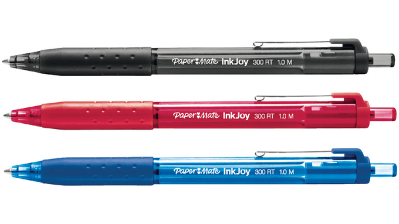 Balpen Paper Mate Inkjoy 300RT medium zwart