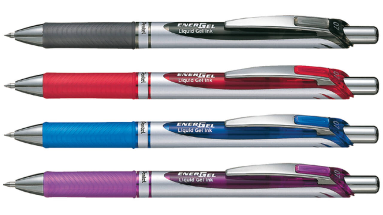 Gelschrijver Pentel BL77 Energel medium rood