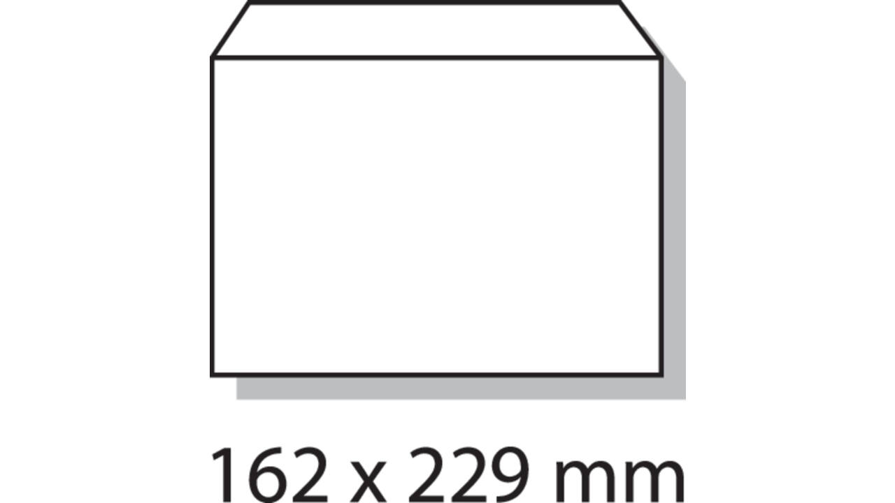 Envelop Quantore bank C5 162x229mm zelfklevend wit 25stuks