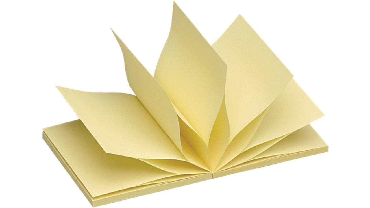 Memoblok Quantore Z-Note 76x76mm geel