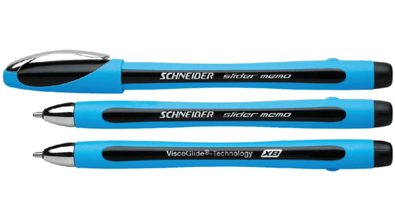 Balpen Schneider Slider Memo extra breed zwart
