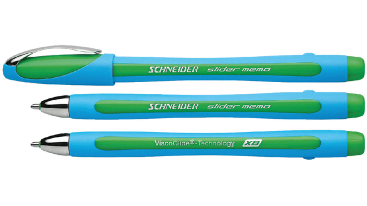 Balpen Schneider Slider Memo extra breed groen