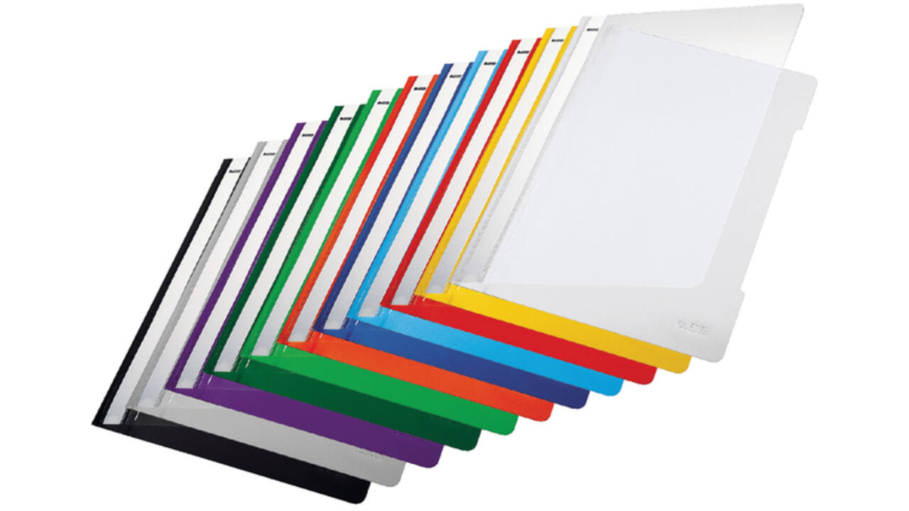 Snelhechter Leitz Standaard A4 gerecycled PP blauw