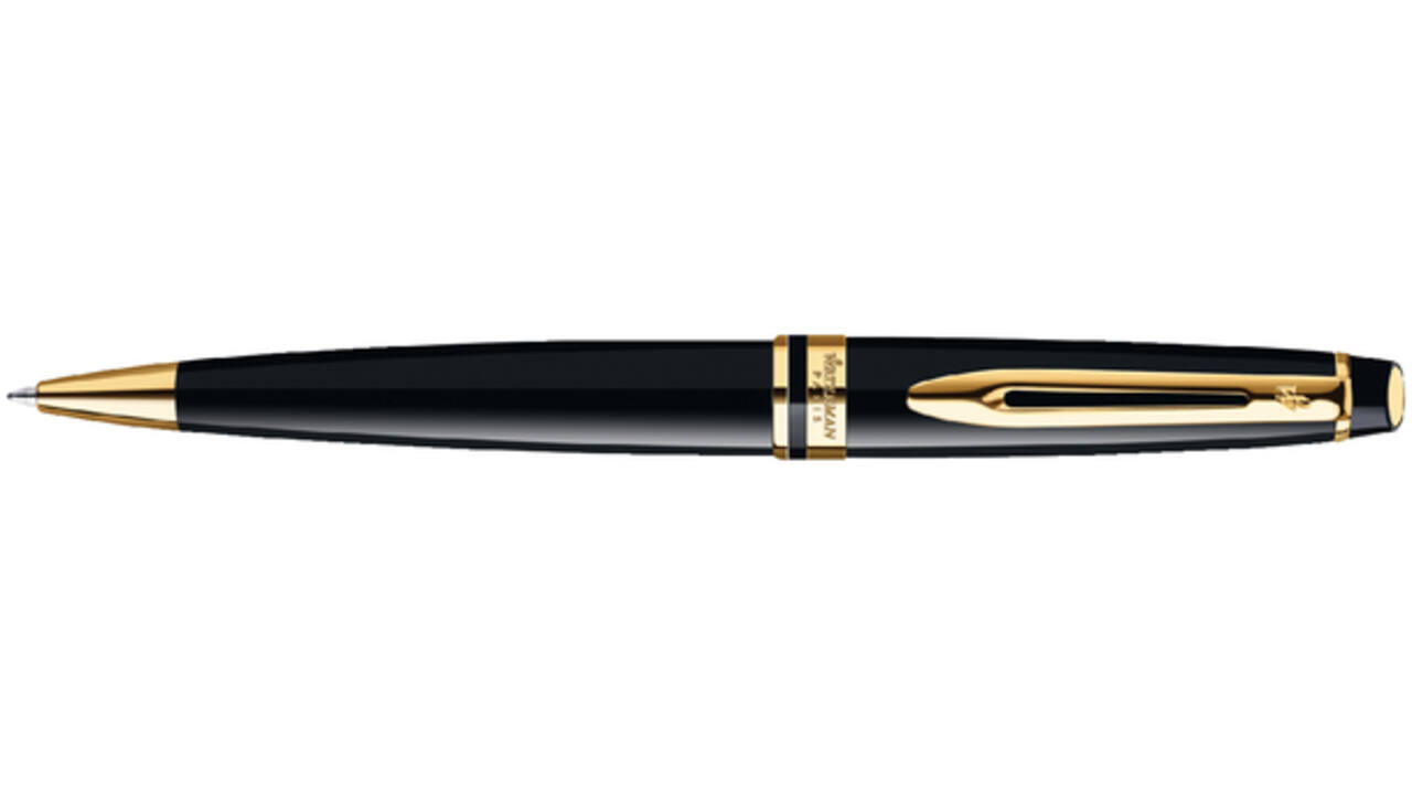Balpen Waterman Expert black lacquer GT medium