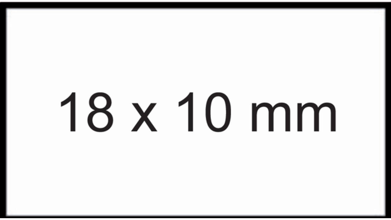 Prijsetiket 11x18mm Sato PB1 afneembaar wit
