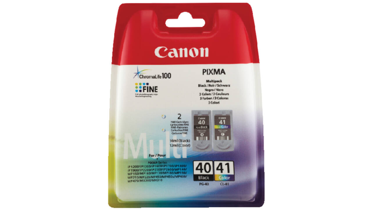 Inktcartridge Canon PG-40 + CL-41 zwart + kleur