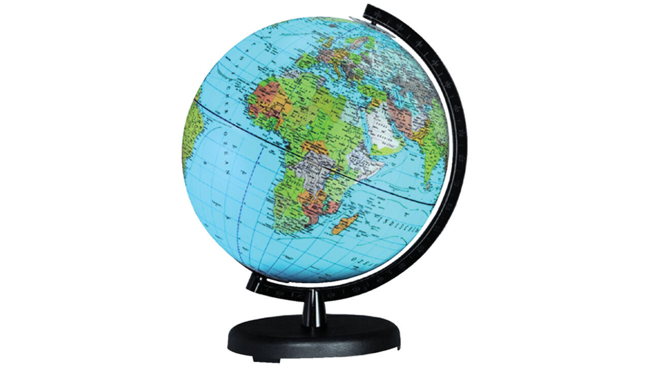 Globe Columbus Terra kunststof voet 26cm 552610/H