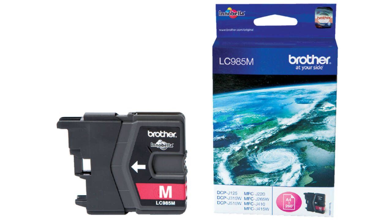 Inktcartridge Brother LC-985M rood