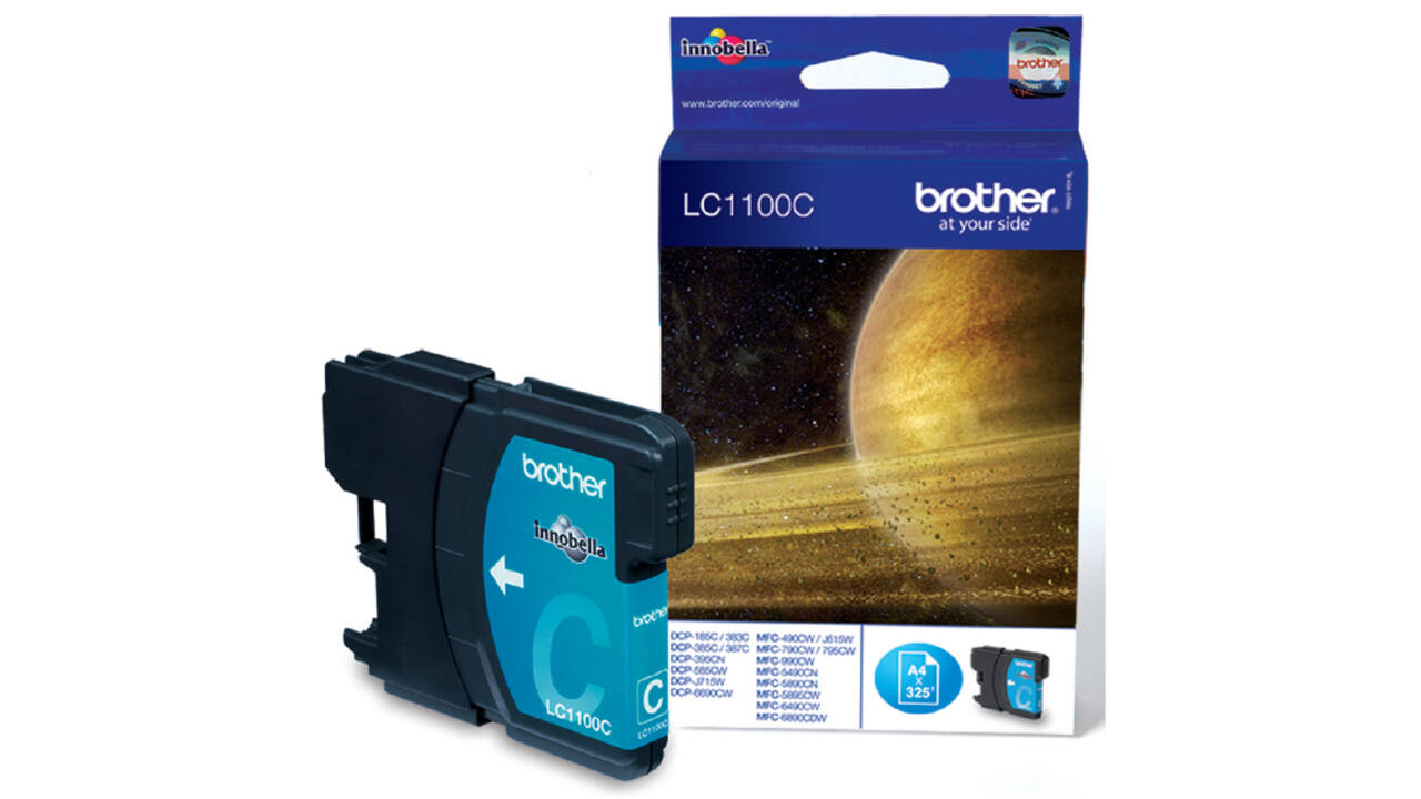 Inktcartridge Brother LC-1100C blauw