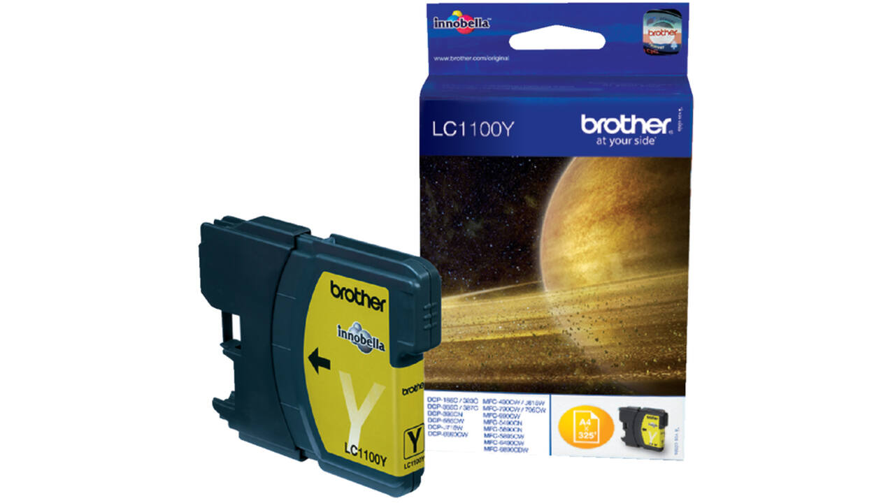 Inktcartridge Brother LC-1100Y geel